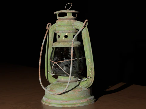 Lampu minyak tanah Model 3D