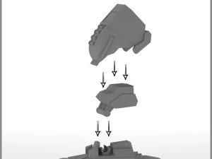 mecha cplt-c1 catapult -- battletech mechwarrior universe -- 3D Print Model