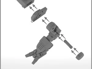 mecha cplt-c1 catapult -- battletech mechwarrior universe -- 3D Print Model