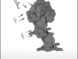 mecha cplt-c1 catapult -- battletech mechwarrior universe -- 3D Print Model
