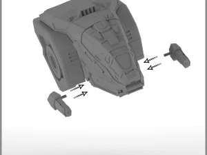 mecha cplt-c1 catapult -- battletech mechwarrior universe -- 3D Print Model