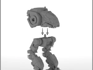mecha cplt-c1 catapult -- battletech mechwarrior universe -- 3D Print Model