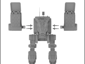 mecha cplt-c1 catapult -- battletech mechwarrior universe -- 3D Print Model