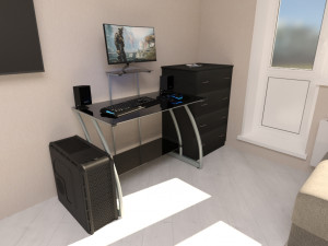 computer table 3D Model