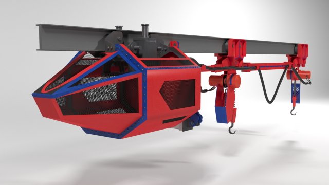 pneumatic trolley Modello 3D .c4d .max .obj .3ds .fbx .stl .blend