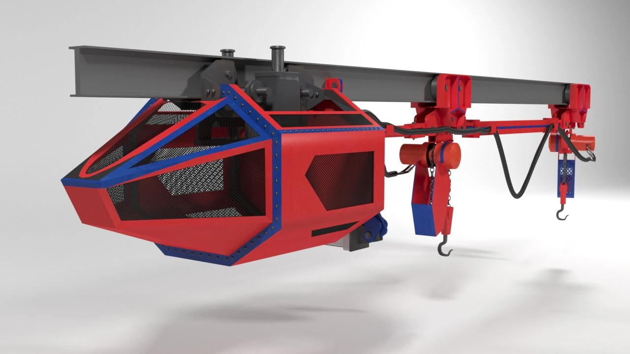 pneumatic trolley 3D Model .c4d .max .obj .3ds .fbx .stl .blend 