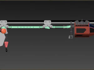 pneumatic trolley 3D Model