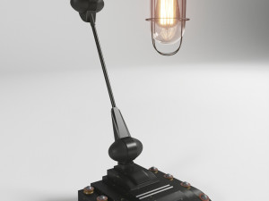 vintage industrial lamp 3D 模型