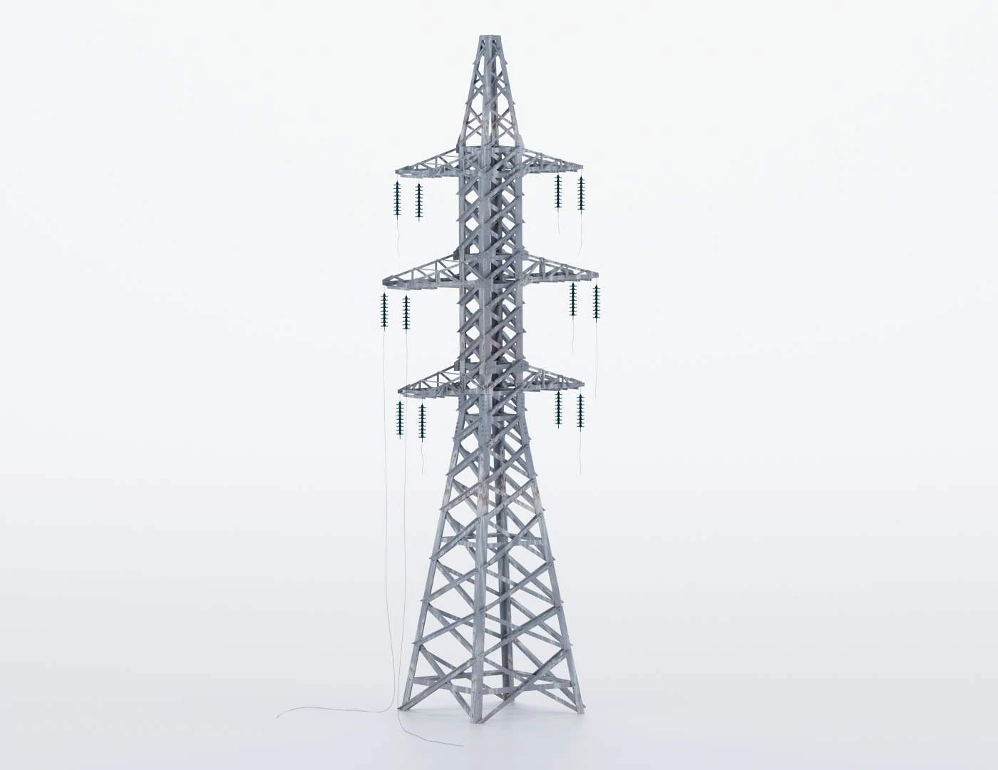 power line support 3D Model .c4d .max .obj .3ds .fbx .stl .blend