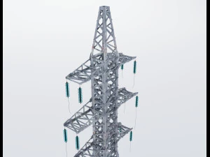 power line support 3D Model