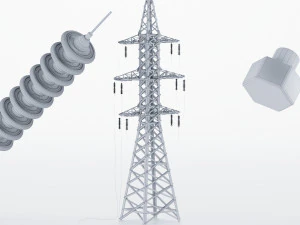 power line support 3D Model