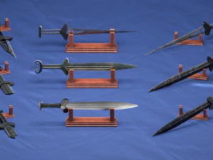 espada akinak -- 9 modelos de juego -- del siglo v Modelo 3D