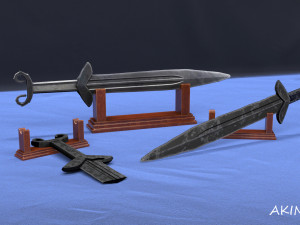 akinak sword -- 9 game models -- of the v century 3Dモデル