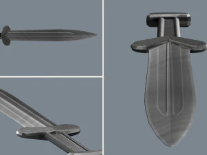 akinak sword -- 9 game models -- of the v century 3D Model