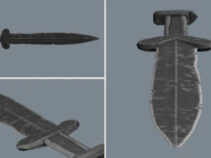 akinak sword -- 9 game models -- of the v century 3D Model