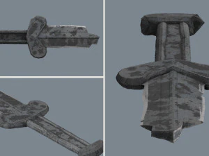 akinak sword -- 9 game models -- of the v century 3D Model