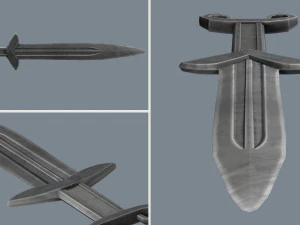 akinak sword -- 9 game models -- of the v century 3D Model