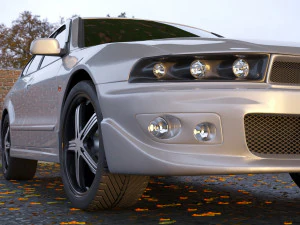 mitsubishi galant 1996 - 1999 -- 8th generation -- sedan 3D Model