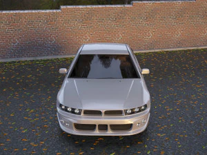 mitsubishi galant 1996 - 1999 -- 8th generation -- sedan 3D Model