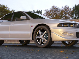mitsubishi galant 1996 - 1999 -- 8th generation -- sedan 3D मॉडल