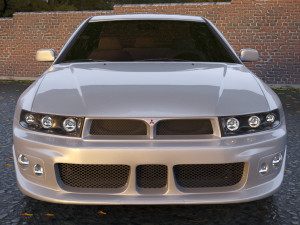 mitsubishi galant 1996 - 1999 -- 8th generation -- sedan 3D मॉडल