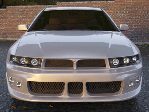 mitsubishi galant 1996 - 1999 -- 8th generation -- sedan 3D Model