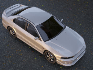 mitsubishi galant 1996 - 1999 -- 8th generation -- sedan 3D मॉडल
