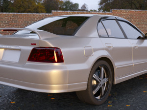 mitsubishi galant 1996 - 1999 -- 8th generation -- sedan 3D मॉडल