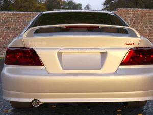 mitsubishi galant 1996 - 1999 -- 8th generation -- sedan 3D Model