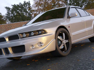 mitsubishi galant 1996 - 1999 -- 8th generation -- sedan 3D Model