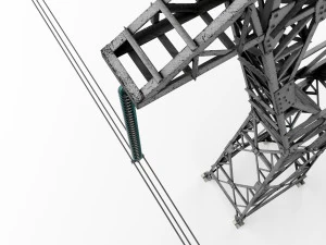 power line p1 pbr -- metal structures -- supporting structures -- 3D Model
