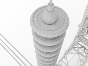 power line p1 pbr -- metal structures -- supporting structures -- Modèle 3D