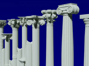 колони класичні 3D Модель