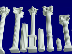 columns classic Modello 3D