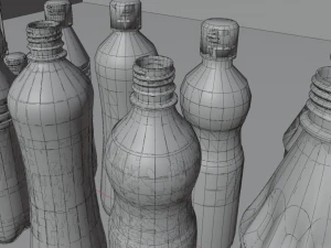 collecte de bouteilles en plastique Modèle 3D