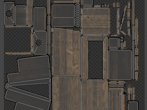 out house high low polygon 3D 模型