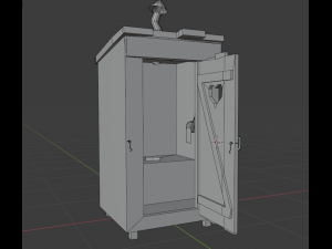 out house high low polygon 3D 模型