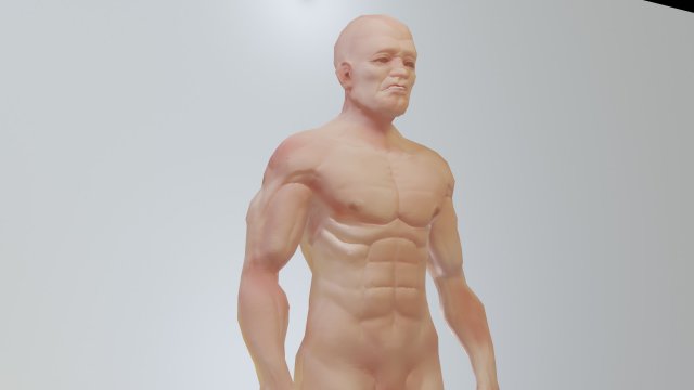 man low polygon Modelo 3D .c4d .max .obj .3ds .fbx .stl .blend 