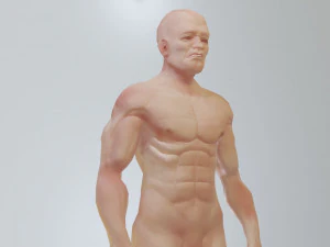 Mann niedriges Polygon 3D Modell