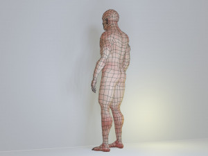 man low polygon Modelo 3D