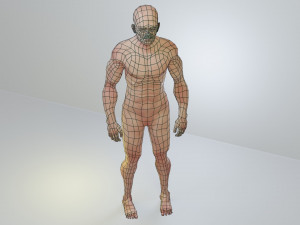 man low polygon Modelo 3D