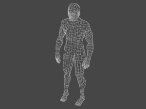man low polygon Modelo 3D