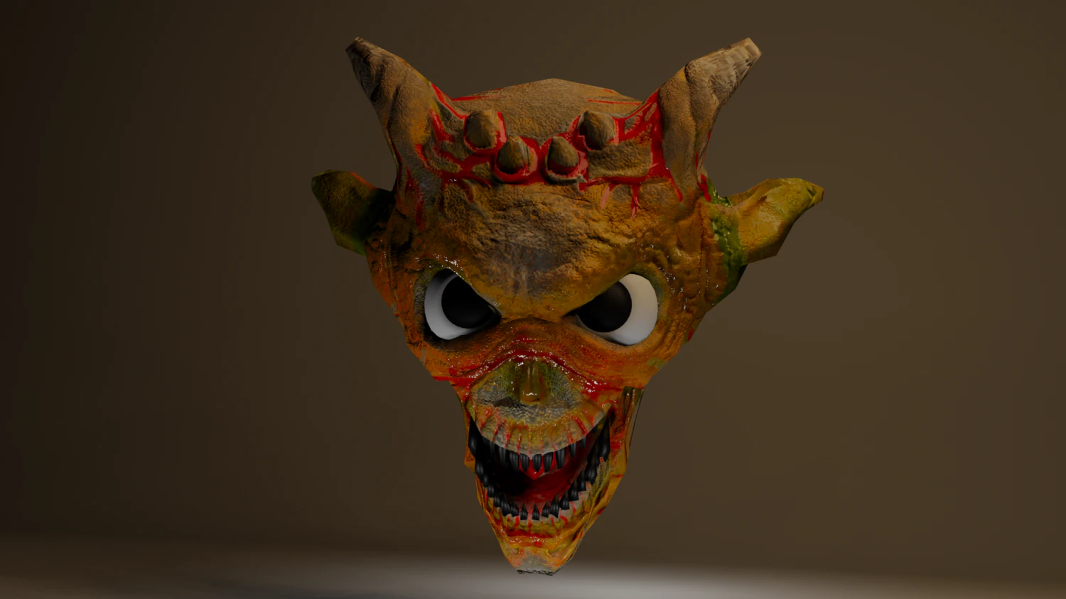 monster head 3D Model .c4d .max .obj .3ds .fbx .stl .blend 