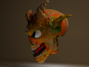 monster head Model 3D