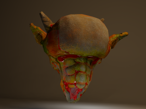 monster head Model 3D