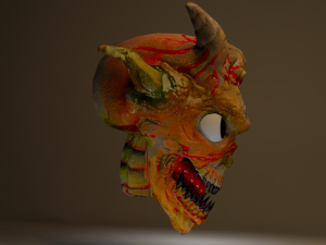 monster head Model 3D
