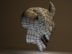 monster head Model 3D