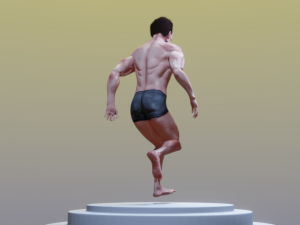 sports man 3d lowpolygon low-poly Modelo 3D