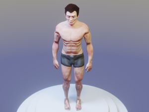 sports man 3d lowpolygon low-poly Modelo 3D