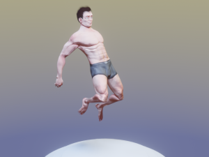 sports man 3d lowpolygon low-poly Modelo 3D